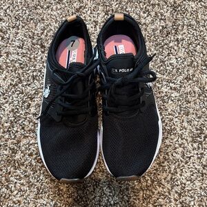 U.S. Polo Assn. Men's Black and White Sneakers